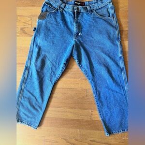 Wrangler Relaxed Fit Blue Jeans Riggs  Workwear Jeans Size 40 waist 30 length